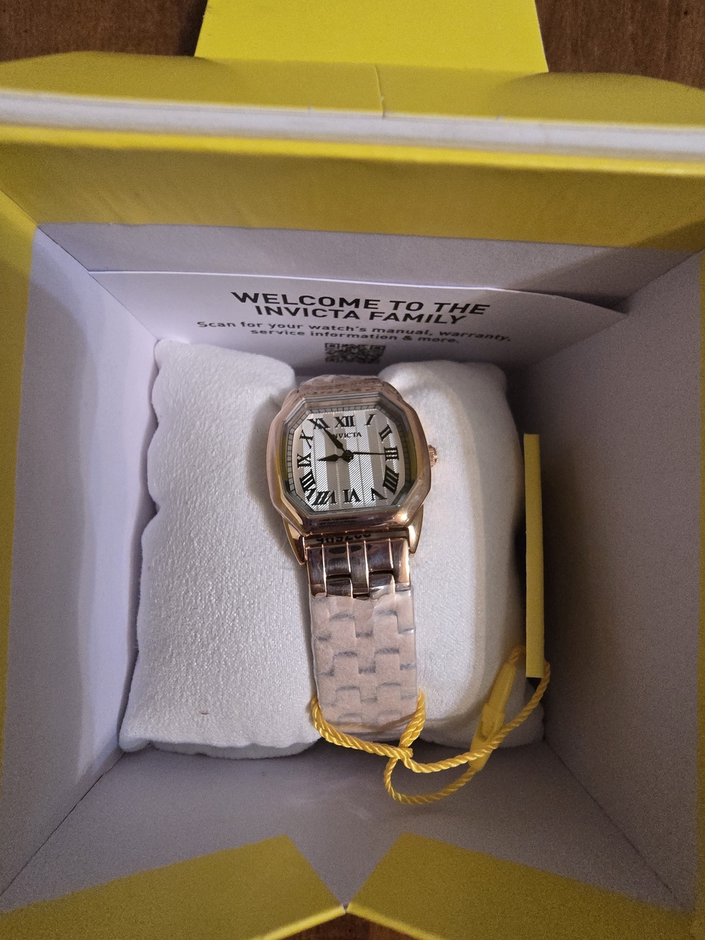 Invicta Rose Gold Tonneau Bracelet Watch with Roman Dial